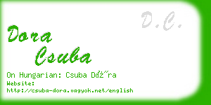 dora csuba business card